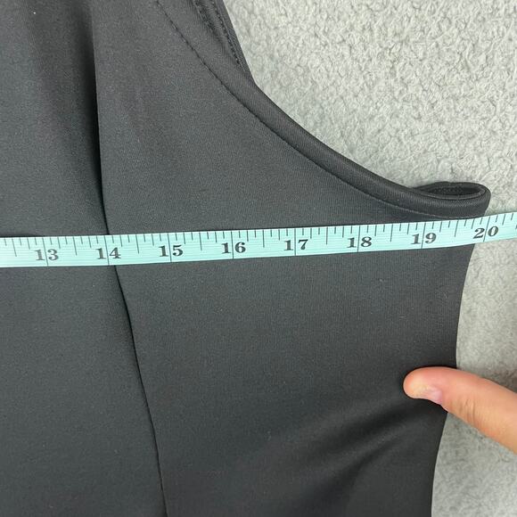 Torrid 1 Mini Scuba Fluted Dress in Deep Black - Picture 8 of 11